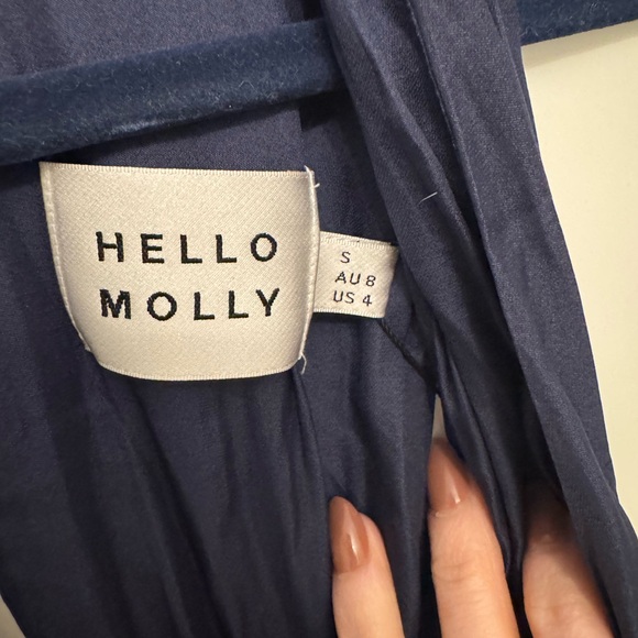 NWT Hello Molly Since I Met You Deep Blue Maxi Dress - Picture 7 of 7